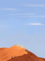 سماء الصحراء خلفية زرقاء اللون البرتقالي bleu ciel fond orange orange et bleu