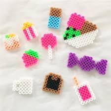 Maybe you would like to learn more about one of these? Hama Bead Food Charms Created By My Eight Year Old Perler Beads Designs Pearl Beads Pattern Perler Bead Art