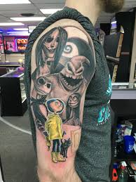 Nightmare Before Christmas Coraline Tattoo Coraline Tattoo Christmas Tattoo Movie Tattoos