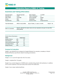 A web map service (wms) is a standard protocol developed by the open geospatial consortium in 1999 for serving georeferenced map images over the internet. Wms Iv Interpretive Report Sample Male