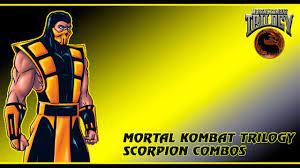 Mortal Kombat Trilogy Ps1 Scorpion Combos Youtube