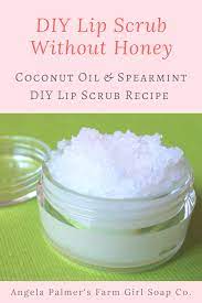 Take a small container and add 1 tablespoon melted coconut oil in it. Diy Lip Scrub Without Honey Lip Scrub Recipe Lip Scrub Diy Lip Scrub Homemade