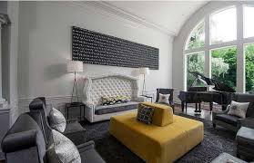 Adim Adim Gri Salon Dekorasyonu Yellow Living Room Yellow Decor Living Room Living Room Decor Gray
