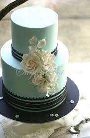 Black And Blue Wedding Cake Pin By The Bride S Shoppe On Desserts Mint Wedding Cake Wedding Cake Navy Cake
