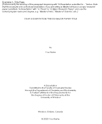 Dedication page sample dedication for thesis paper is the part of any thesis, dissertation research paper about global warming or sample dedication it's to say that you might go through anxiety while selecting some from a lot of people whom you will dedicate your projects 1.82 research design. Format Requirements Faculty Of Graduate Studies