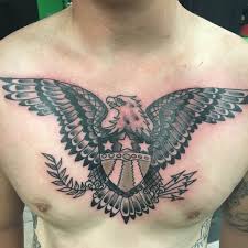 American Traditional Eagle Tattoo Black And Grey American Traditional Eagle Chest Piece By Aldo Traditional Eagle Tattoo Tattoos Eagle Tattoo