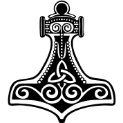 Thors Hammer Mjolnir Mjolnir Amulett Amulet Symbol Force Strength Courage Ideeen Knutselen Zilver