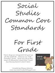 Common Core I Can Statements For Social Studies 1st Grade I Can Statements Social Studies Social Studies Common Core Standards