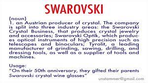 Ə ˈ h ɒ ɡ ə / or / ˌ k aɪ. How To Pronounce Swarovski Youtube