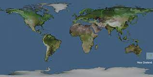 Detailed map of new zealand and neighboring countries. New Zealand On The World Map