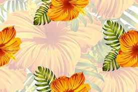 Check spelling or type a new query. Tropical Pattern Orange Green Exotic Summer Flower Vector Background Beauty Fasion Monstera Palm Leaves And Hibiscus Flowers Hawaiian Tropic Jungle Endless Print Natural Swimwear Design Royalty Free Cliparts Vectors And Stock Illustration