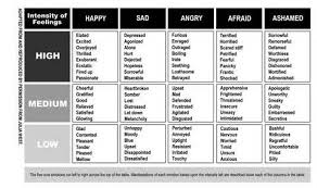 Table Of Emotions Emotional Intelligence 2 0 Feelings