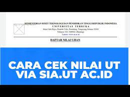 Maybe you would like to learn more about one of these? Cara Cek Nilai Universitas Terbuka Ut Via Sia Ut Ac Id Youtube