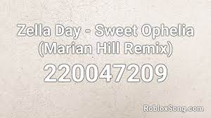 Here are roblox music code for ophelia roblox id. Zella Day Sweet Ophelia Marian Hill Remix Roblox Id Roblox Music Codes