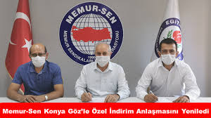 Memur Sen Konya Goz Le Ozel Indirim Anlasmasini Yeniledi Konya Diyanet Sen