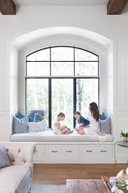 Arched Window Seat The Arched Window Seat Is One Of Our Most Common Family Hang Out Spots And Has Large Drawers Underneath Ev Icin Cumba Oturma Tasarim Evler