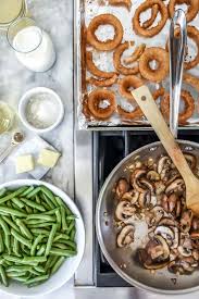 Green Bean Casserole With Onion Rings Foodiecrush Com Recipes Sidedish Beans Ca Greenbean Casserole Recipe Best Green Bean Casserole Green Bean Casserole