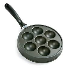 Amazon Com Norpro 3113 Cast Aluminum Nonstick Aebleskiver Stuffed Pancake Pan Danish Pancake Pan Plates Pancake Pan Aebleskiver Aebleskiver Pan