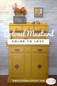 Colonel Mustard Is A Fun Retro 70 S Mustard Color Available Exclusively Through Dixie Belle Paint Yellow Painted Furniture Colorful Furniture Bright Furniture