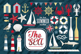 Download Beach Holidays Vector Set Graphic By Sto Va Creative Fabrica SVG Cut Files