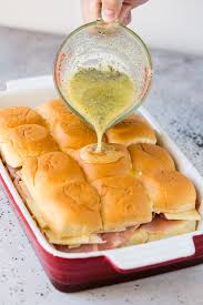 Hawaiian Roll Ham And Cheese Sliders Recipe Oh Sweet Basil Recipe Slider Recipes Breakfast Slider Sliders Recipes Hawaiian Rolls