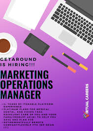 Getaround Is Hiring Apply Here Https Virtual Careers Com Jobs Marketing Operations Manager In 2020 Operations Management Marketing Jobs Digital Marketing Manager
