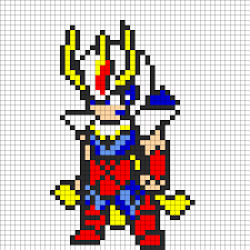 Saint Seya Fenix By Arcanjulio On Kandi Patterns Pixel Art Pony Bead Patterns Beading Patterns