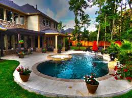 Ladies and gentlemen, san juan pools. Curved Pool With Fountain And Pergola Modern Pools Houston Von Absolutely Outdoors Houzz
