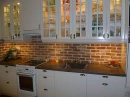 Small Galley Kitchen Makeover With Brick Backsplash Brick Wallpaper Kitchen Brick Kitchen Brick Backsplash Kitchen