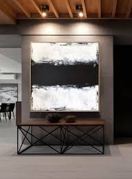 Black And White Abstract Canvas Art Grosse Original Abstrakte Malerei Schwarz Und Weiss Malerei Gemalde Abstrakt Zeitgenossische Kunst Original Palette Messer Kunst Wohnzimmer Zimmer Dekoration Living Room Art White Canvas Art White Painting