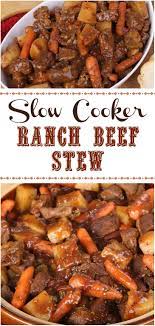 Ranch Crockpot Beef Stew Recipe Slow Cooker Kitchen Recipe Slow Cooker Stew Recipes Slow Cooker Recipes Beef Stew Stew Meat Recipes