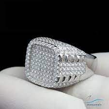 Ad Ebay Link Men S Diamond Ring 2 Ct 14k White Gold Over Pinky Wedding Engagement Band Ring Men Diamond Ring Rings For Men Rings Mens Wedding Bands
