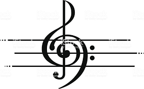 Marriage Of Treble And Bass Clef In 2020 Treble Clef Tattoo Clef Free Vector Art