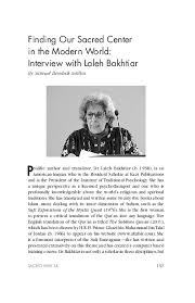 Perkara berkenaan disahkan setiausaha politik menteri besar selangor. Pdf Finding Our Sacred Center In The Modern World Interview With Laleh Bakhtiar Samuel Bendeck Sotillos Academia Edu