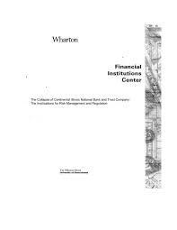 National standard trust bank supports its clients and employees in today's changing world and has positioned itself as a leading bank in the turkey and a prominent international banking institution. The Collapse Of Continental Illinois National Bank And Trust Company