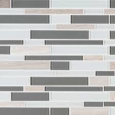 Consider natural stone for your kitchen backsplash. Gray Cliff 12x12 Interlocking Stone Glass Backsplash Tile Tilesbay Com