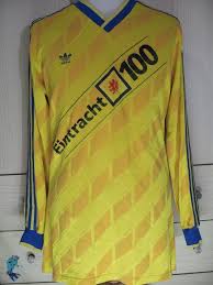 Eintracht 100 Braunschweig Germany 1989 Adidas Vtg Football Trikot Match Shirt L