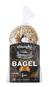 Amazon.com : O'Doughs Thins Gluten Free Bagels, Everything, 100 Calorie  Bagels, Presliced, 10.58 Ounce [6 Packs] : Grocery & Gourmet Food