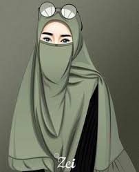 Jika anda tertarik ingin membuatnya, maka disini saya gambar vektor atau gambar kartun yang saya buat dalam tutorial ini menggunakan bantuan pihak ketiga. Gambar Orang Pake Cadar Kartun