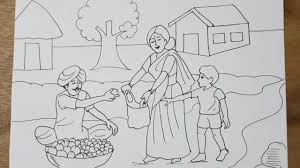 Maybe you would like to learn more about one of these? Market Drawing Step By Step Elementary Memory Drawing Of Market Youtube