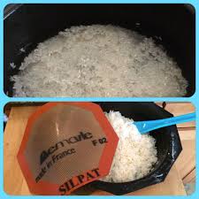 Steam Your Rice In The Microwave In Minutes Clean Up In Seconds Large Round Mold And Octagonal Silpat From Dem Silpat Recipes Cooking And Baking Food Dishes