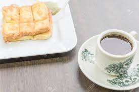 *no reservations* ꕥ malaysian coffee shop in les. Kaya Toast And Kopitiam Or Kopi Tiam Style Milk Coffee In Vintage Mug Traditional Breakfast In Singapore Factal On The Cup Is Generic Print Stock Photo Picture And Royalty Free Image Image