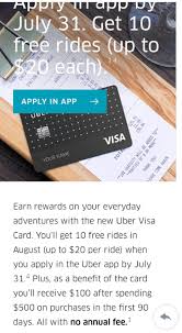 The following changes are now effective: Targeted Barclays Uber Increased Sign Up Bonus 100 10 Rides Up To 20 Each Doctor Of Credit