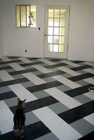Vct In The Kitchen Works For Me Patterned Floor Tiles Floor Design Painted Floors