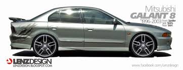 mitsubishi galant 8 tuning body kit lenzdesign performance di 2020 pinterest