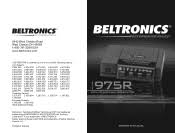 Download manual in.pdf or read it online. Beltronics Bel975r Bel Vector Lr Remote Radar Laser Detector Support And Manuals