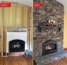 Diy experts demonstrate how to install a stone fireplace and hearth. 10 Fireplace Makeover Ideas Before And After Regency