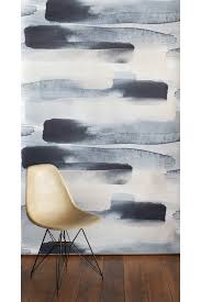 Colorful statement wall full of life, blue color inspired by river and water. River Wallpaper Blue Emma Hayes