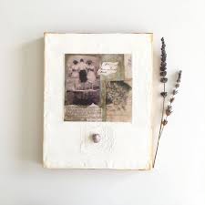 Friendship Art Encaustic Collage Mixed Media Art 8x10 Wall Friendship Art Original Mixed Media Art Encaustic Collage