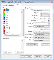 Tutorial Create A Plot Style Color Dependent Autocad